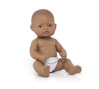 Miniland 31037 Baby Doll Hispanic Boy, Multi-Color