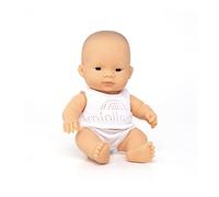 Miniland 31126 Baby Doll Asian Girl Small, Multi-Color