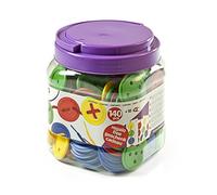 Miniland 31715 Buttons and Cards in Tub (140-Piece)