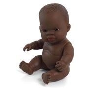Miniland Miniland31144 21 cm African Girl Doll without Underwear in Bag