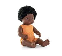 Miniland African Girl Colourful Baby Doll 38 Cm