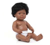 Miniland Baby doll African American boy 38 cm in polybag