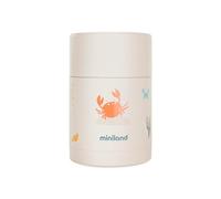 Miniland - Baby Thermos for Food 600ml Stainless Steel, Keeps Temperature Over 24h, Leak-Proof Closure and Double Wall Insulation (Crabsy)