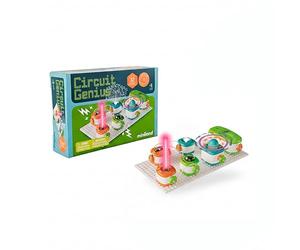 Miniland - Circuit Genious: Set of 32 Electrical Experiments, STEM Game to Learn About Electricity in a Fun and Safe Way, for Boys and Girls Ages 6 and Up