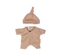 Miniland - Clothes for 21 cm Doll, Clothing Accessory for Dolls, Pajamas with Hat (Brown)
