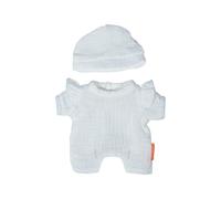 Miniland - Clothes for 21 cm Doll, Clothing Accessory for Dolls, Pajamas with Hat (White)