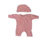Miniland - Clothes for 32 cm Doll, Clothing Accessory for Dolls, Pajamas with Hat (Pink)