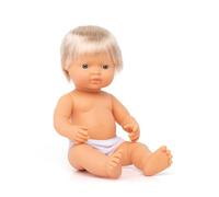 Miniland European Blond Baby Boy Doll 38 Cm Multicolor Kids