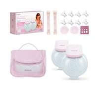 Miniland Easy Flow Duo Double Electric Breast Pump | Portable & Lightweight, USB Rechargeable, 2 Modes, 9 Intensity Levels, LED Display, 2 × 180 ml, BPA Free