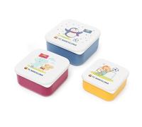 Miniland - FC Barcelona Snack Box Set - Set of 3 Children's Lunchboxes, 230 ml, 350 ml and 540 ml - BPA-Free - Easy to Close - Official Design