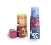 Miniland FC Barcelona Stacking Cubes - Baby Cubes from 6 Months - Visual Stimulation and Fine Motricity - Lightweight, Safe and Durable