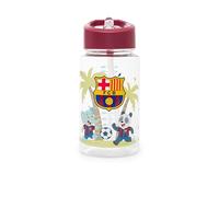 Miniland - Kiddie Bottle FC Barcelona - Children's Bottle with Straw for Children Aged 3 to 7 - 450 ml - Durable, BPA-Free Tritan - Official Design with Animal Footballers