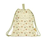 Miniland Kiddie Sack Explorer - Kids Waterproof Drawstring Bag | Lightweight & Durable | With Pockets & Drawstring Closure | Washable & Personalised | Ideal for School