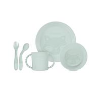 Miniland Meal Set Round Mint. Vajilla Redonda que incluye Plato, BOL, Vaso y cubiertos Flexibles, fabricada en España con materiales de alta calidad y diseñada para Todos Los niños.