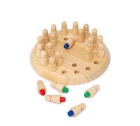 Miniland MIND & MOVE Memo Colors - Wooden sensory memory game with colours and textures, stimulates visual and tactile memory and attention, therapeutic use for adults