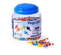 Miniland Pegs Educational Toy 10 Mm 2600 Units Multicolor