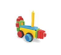 Miniland - Pegy Bricks: All On Board - Children's Construction Set with 22 Large Pieces to Create a Train, Creative Game to Develop Imagination and Motor Skills, From 2 Years Old