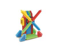 Miniland - Pegy Bricks: Windy Mill - Children's Construction Set with 22 Pieces to Build a Windmill with Spinning Blades, Stimulates Creativity and Motor Skills, Ages 2+
