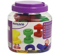 Miniland Plastic Screws and Nuts In Tub (48 Pieces) 31721 31721