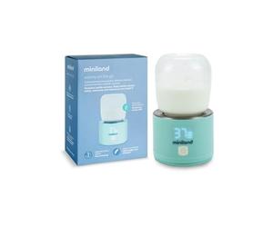 Miniland Portable Baby Bottle Warmer, Lightweight and Compact, Includes Baby Bottle Adapters and Charging Cable, Ideal for Travel and Walking, Feeding Accessories | Warmy On the Go
