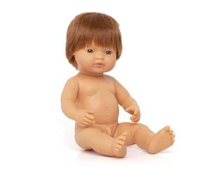 Miniland Red Girl Baby Doll 38 Cm
