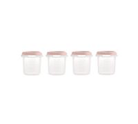 Miniland Set 4 Hermisized Candy 200ml. Pack of 4 Graduated hermetics (200ml), Safe, Resistant and Suitable for Dishwasher, Microwave and Freezer. Dolce Collection.