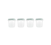 Miniland Set 4 Hermisized Mint 200ml. Pack of 4 Graduated hermetics (200ml), Safe, Resistant and Suitable for Dishwasher, Microwave and Freezer. Dolce Collection.