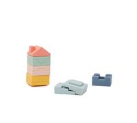 MINILAND - Soft Towering Blocks: Set of Soft Blocks for Stacking and Fitting Together, Stimulates Motor Skills and Creativity, From 6 Months