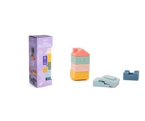 Miniland - Soft Towering Blocks: Set of Soft Blocks for Stacking and Fitting Together, Stimulates Motor Skills and Creativity, From 6 Months