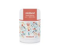 Miniland - Stainless Steel Baby Food Thermo - 600 ml Thermo for Solid Food, Mediterranean Collection