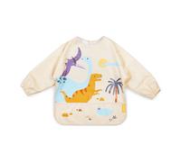 Miniland - Waterproof Long-Sleeved Bib, Nursery Bib for Babies (Jurassic)