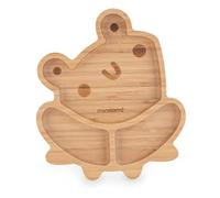 MINILAND. Wooden Plate Frog. Wooden Plate with Silicone Base for BLW