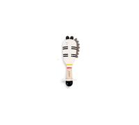 Miniland Zebra Rattle - Baby Musical Rattle 0+ Months | Food-Grade Silicone | Lightweight, with Teether, Ergonomic & Easy to Grip | Sensory Stimulation