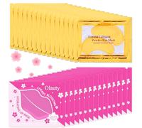 Miniling 30 Pairs 24K Gold Eye Masks & Lip Masks, Crystal Collagen Gel, Under Eye Swollen Patches, Humming, Refreshing, Care For