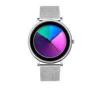 MINILUJIA Women Watches Ultrathin Minimalist Waterproof Fashion Wrist Watch for Lady or Men Unisex Dress with Stainless Steel Mesh Band Dial Casual Fashion Watches Color Change by Time, Mesh watchband