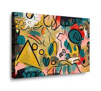 Minimal Abstract Art Neutral Abstract Painting Modern Wall Art Modern Contemporary Poster Street Graffiti Canvas Print Indoor Decor for Home Living Room Bedroom Nursery Farmhouse Framed Ready to Hang