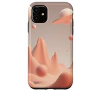 Minimal Abstract Desert Planet Landscape Illustration Art Case for iPhone 11