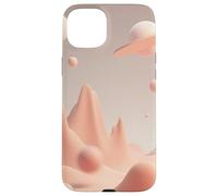 Minimal Abstract Desert Planet Landscape Illustration Art Case for iPhone 15 Plus