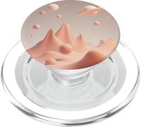 Minimal Abstract Desert Planet Landscape Illustration Art PopSockets PopGrip for MagSafe