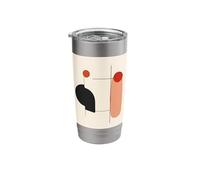 Minimal Abstract Geometric Balance Modern Shape Art Stainless Steel Insulated Tumbler