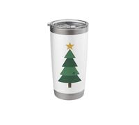 Minimal Christmas Tree with Star Stainless Steel Insulated Tumbler