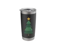 Minimal Christmas Tree with Star Stainless Steel Insulated Tumbler