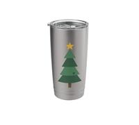 Minimal Christmas Tree with Star Stainless Steel Insulated Tumbler