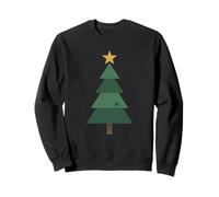 Minimal Christmas Tree with Star Sweatshirt