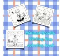Minimal Doodle Sitting Boy coloring book: Kawii style illustration.Bold and easy Doodle line art for children to adults (Cozy Doodles)