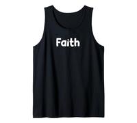 Minimal Faith Word Design Simple Powerful Expression Tees Tank Top