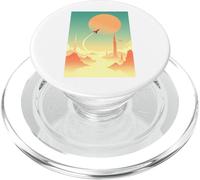 Minimal geometric retro space posters with gradients artdeco PopSockets PopGrip for MagSafe