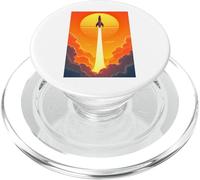 Minimal geometric retro space posters with gradients artdeco PopSockets PopGrip for MagSafe