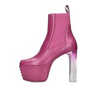 Minimal Grill Beatle Ankle Boots - female - Rick Owens - Heeled Boots - Pink - 4 UK - Shoes 4 UK