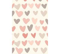Minimal Hearts Journal Blank Notebook for Daily Writing, Self-Love, Gratitude, and Valentine’s Gifts: Simple Aesthetic Heart Pattern Notebook - 6x9, 120 Pages for Journaling, Notes, and Reflection